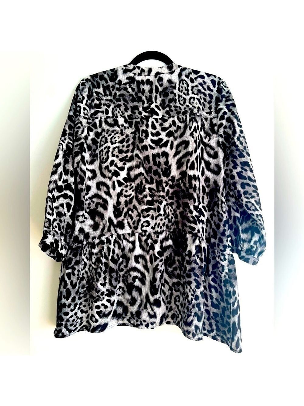 Nwot Michael Kors Animal Print Blouse Size 8 (Medium or Large) - Picture 5 of 7